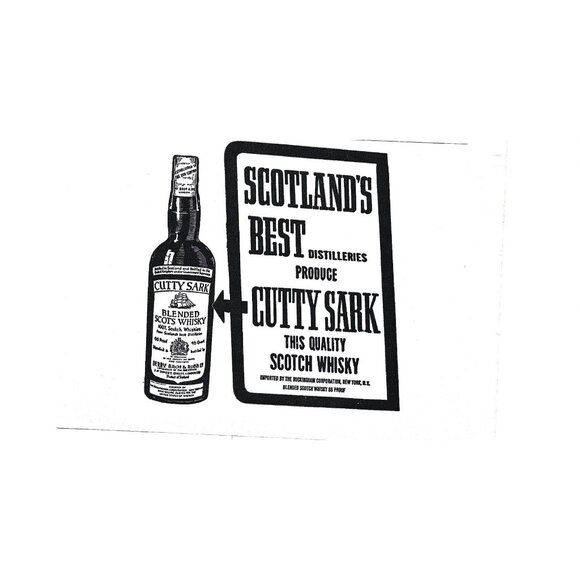 Cutty Sark Blended Scotch Whisky Advertisement Print 1960s Vintage - Picture 2 of 2